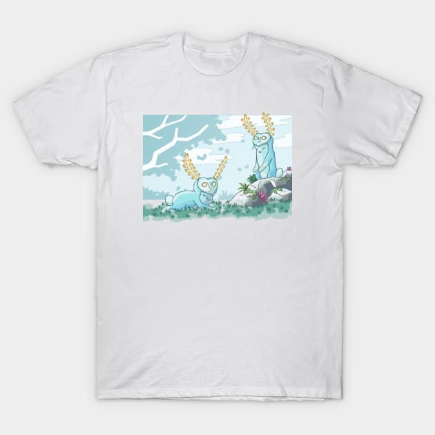 Mystic Rabbits 1 T-Shirt by SpareFilm